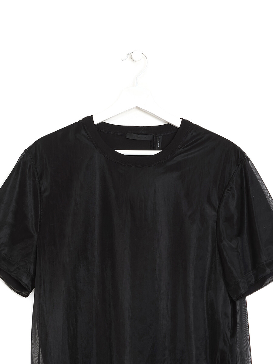 HELMUT LANG Mesh Overlay T-Shirt | RUSE