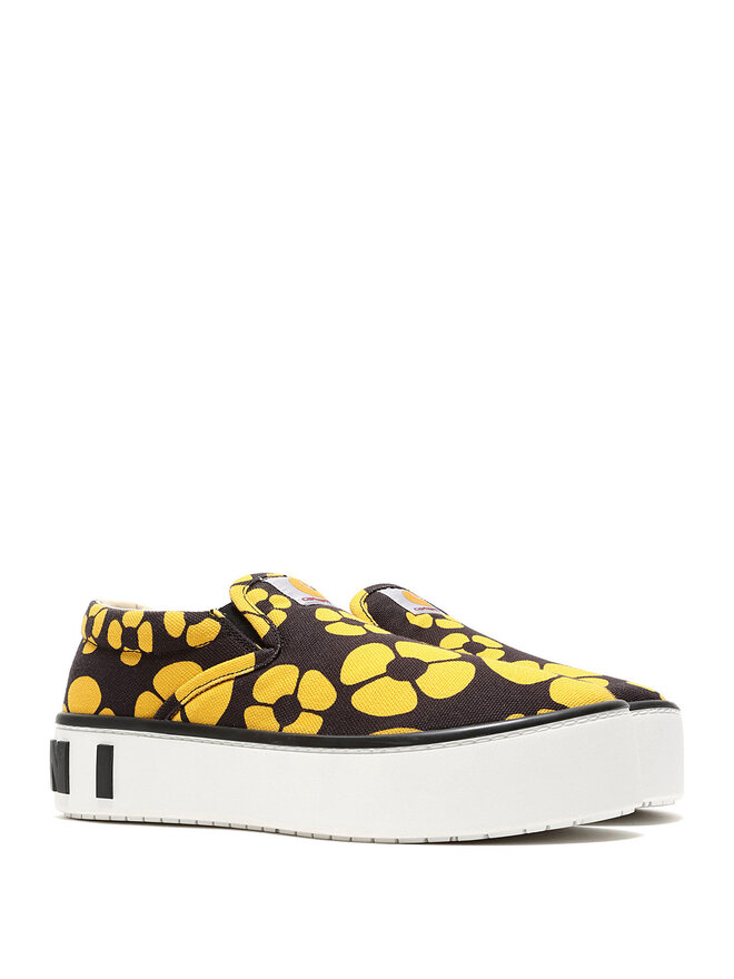 MARNI Sneakers à Enfiler Imprimé Floral