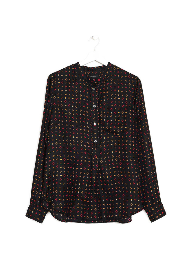 ISABEL MARANT Geometric Silk Blouse