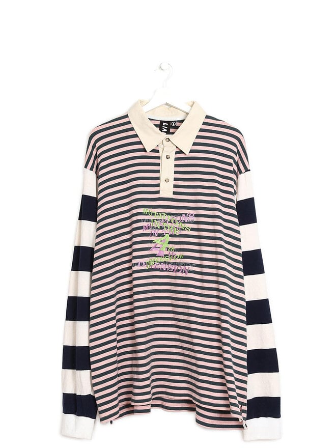 Liam Hodges Chemise Polo Rugby Multicolore Oversize Liam Hodges Chemise Polo Rugby Multicolore Oversize