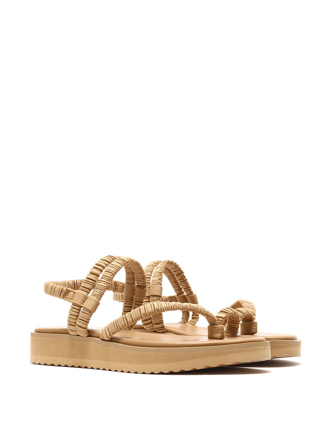 PLEATS PLEASE Pleated Slip-On Sandals