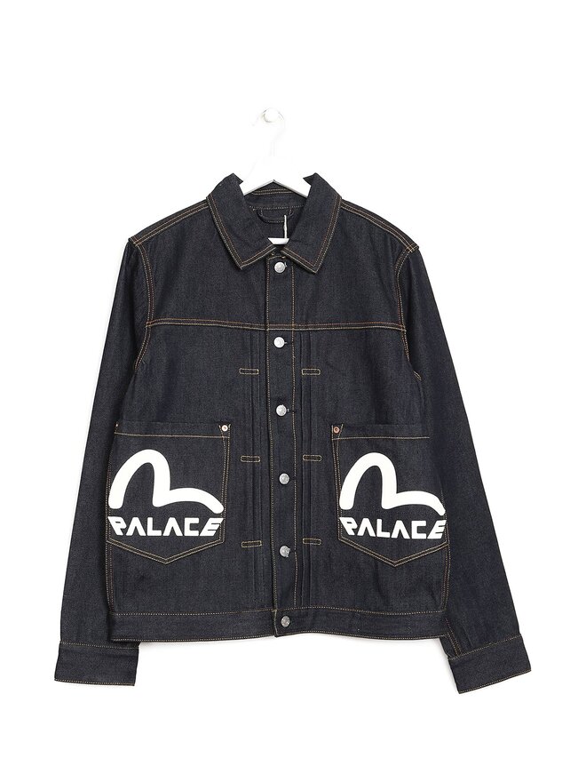 Palace X Evisu Veste en Denim à Logo Graphique