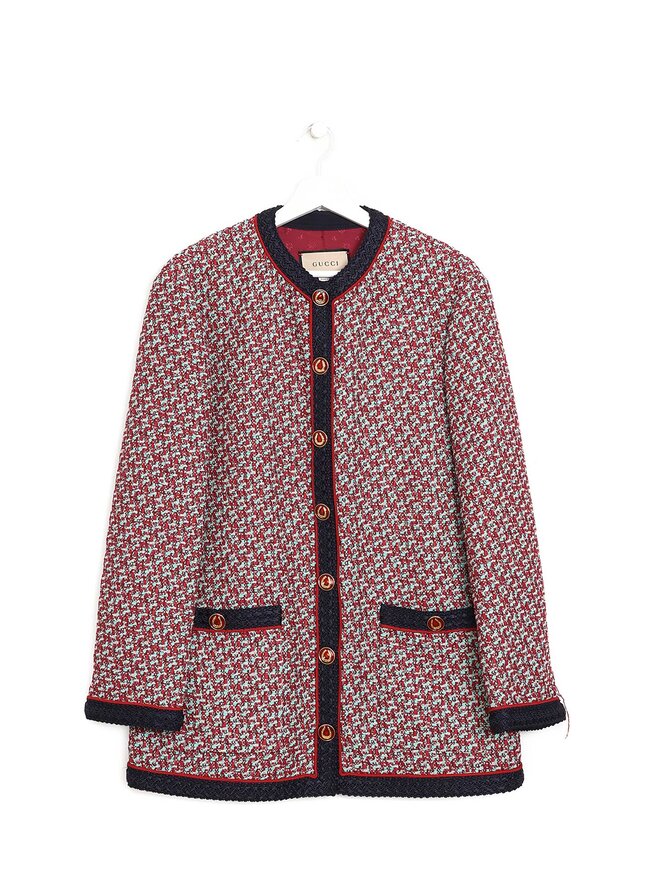 GUCCI Veston en Tweed à Carreaux GUCCI Veston en Tweed à Carreaux