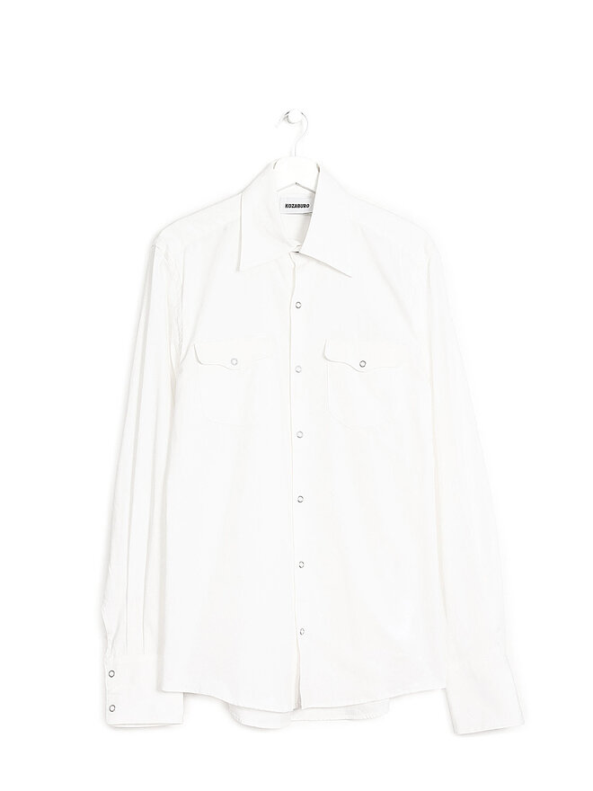 Kozaburo White Slim-Fit Shirt