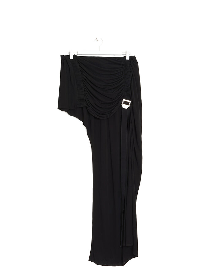 DION LEE Safety Slider Gathered Mini Skirt