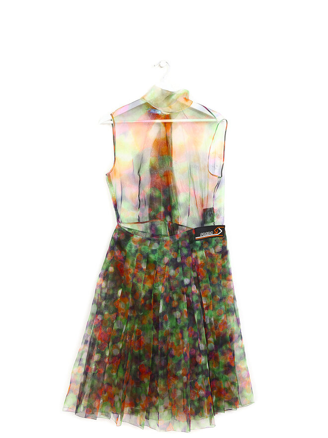 PRADA Multicolor Abstract Sheer Dress