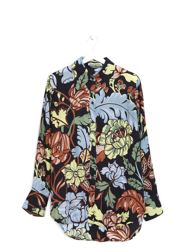 Acne Studios Floral Long Sleeve Shirt