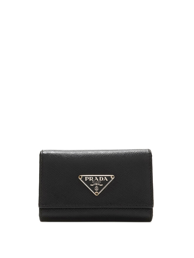 PRADA Saffiano Leather Key Holder