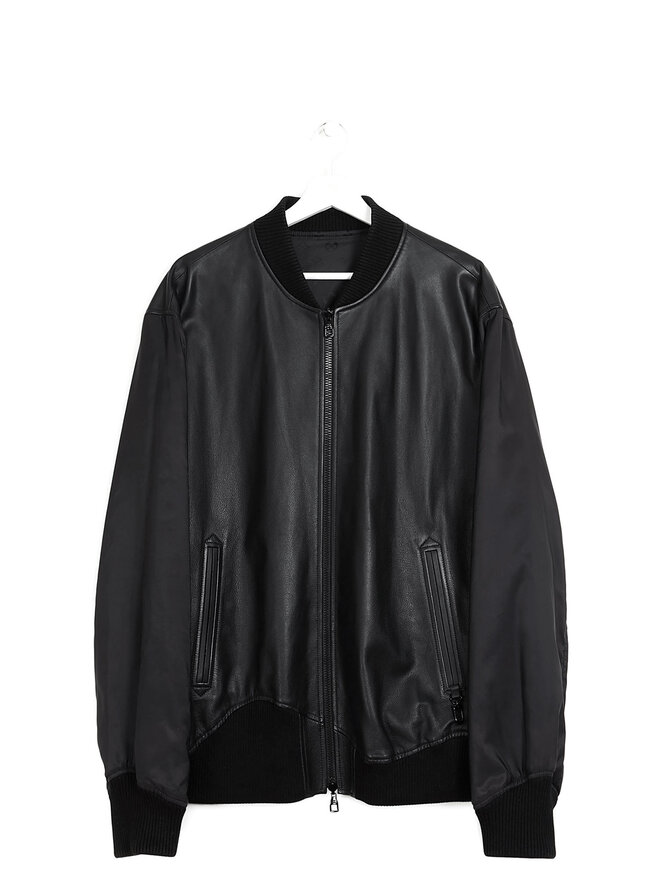 LOUIS VUITTON Veste Bomber Réversible en Cuir Monogramme