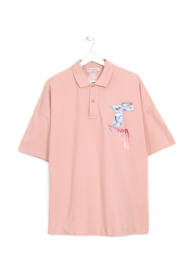 JW Anderson x POL ANGLADA Polo Graphique en Coton