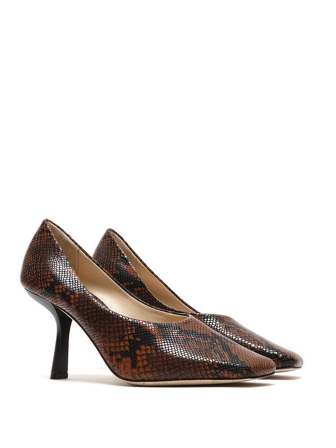 JIMMY CHOO Marcela 85 Snakeskin Pumps