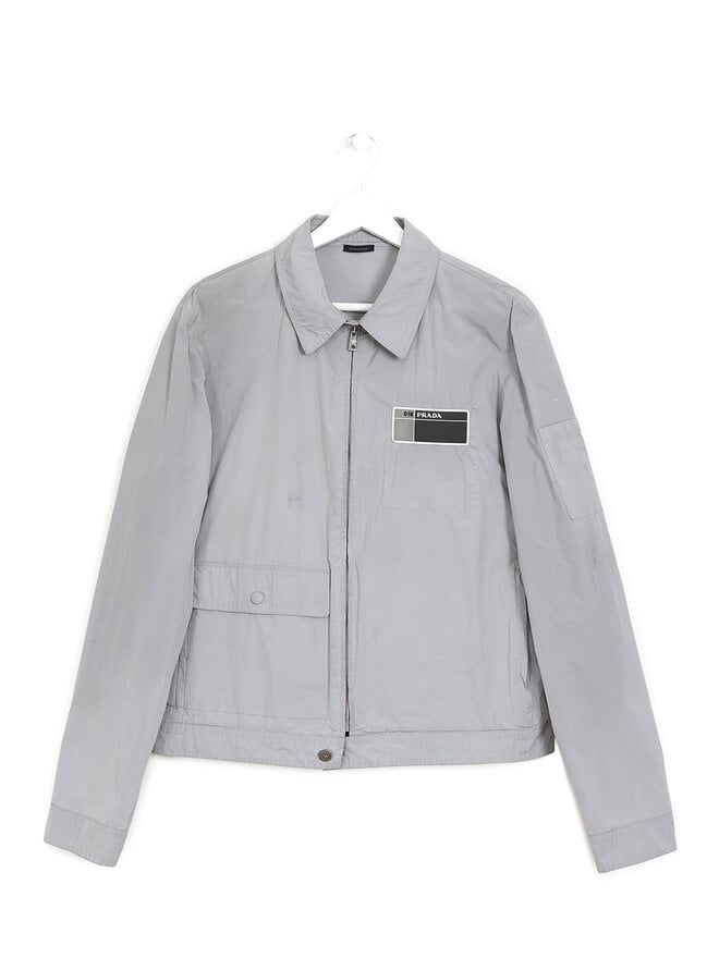 PRADA Veste en Nylon à Fermeture Éclair PRADA Veste en Nylon à Fermeture Éclair