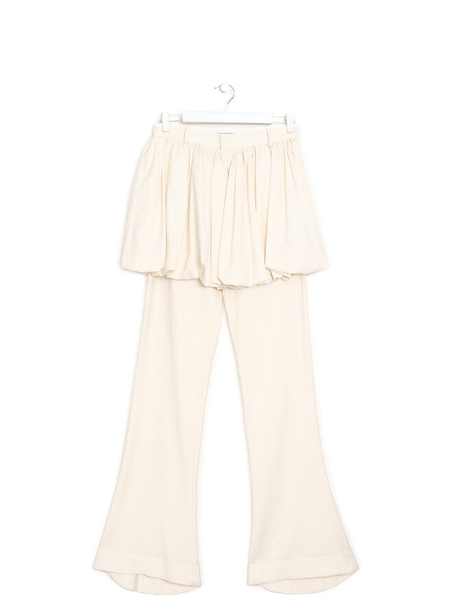 AARON ESH Pantalon en laine Trompe L'oeil AARON ESH Pantalon en laine Trompe L'oeil