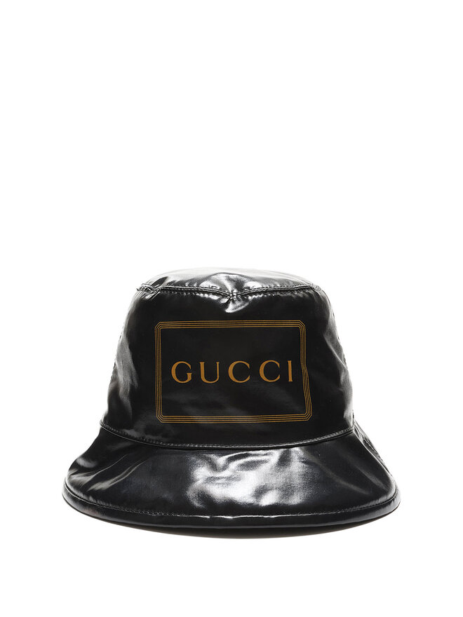 GUCCI Chapeau Seau en Coton Laminé GUCCI Chapeau Seau en Coton Laminé
