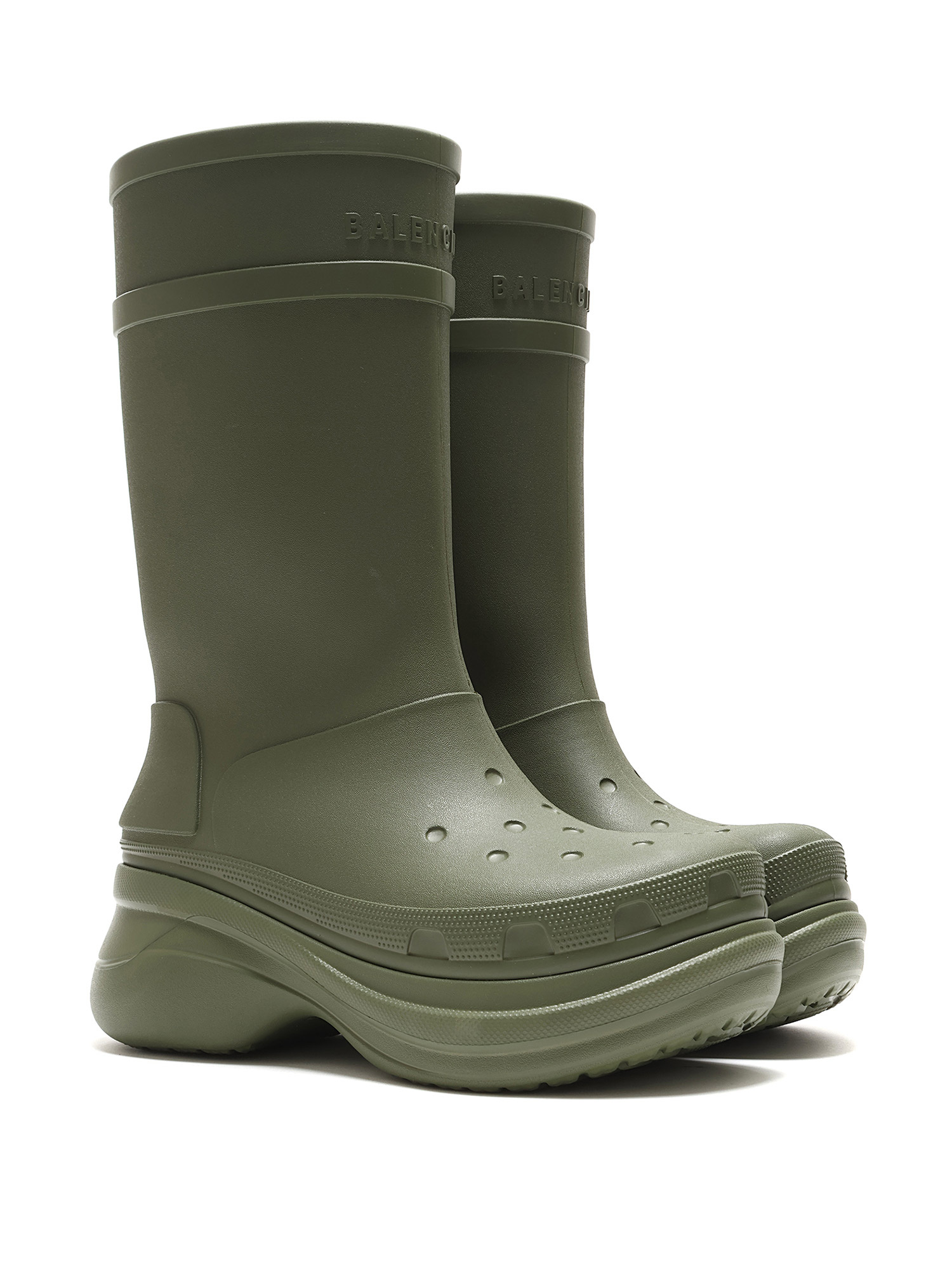 Balenciaga x Crocs™ Men's Tonal Rubber Rain Boots - Bergdorf