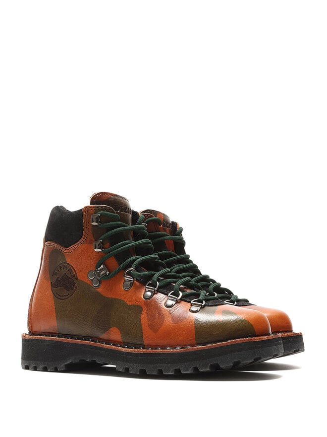 DIEMME Camouflage Leather Hiking Boots