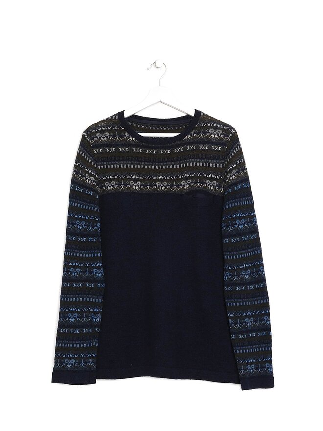 SACAI Pull en Laine à Motif Géométrique SACAI Pull en Laine à Motif Géométrique