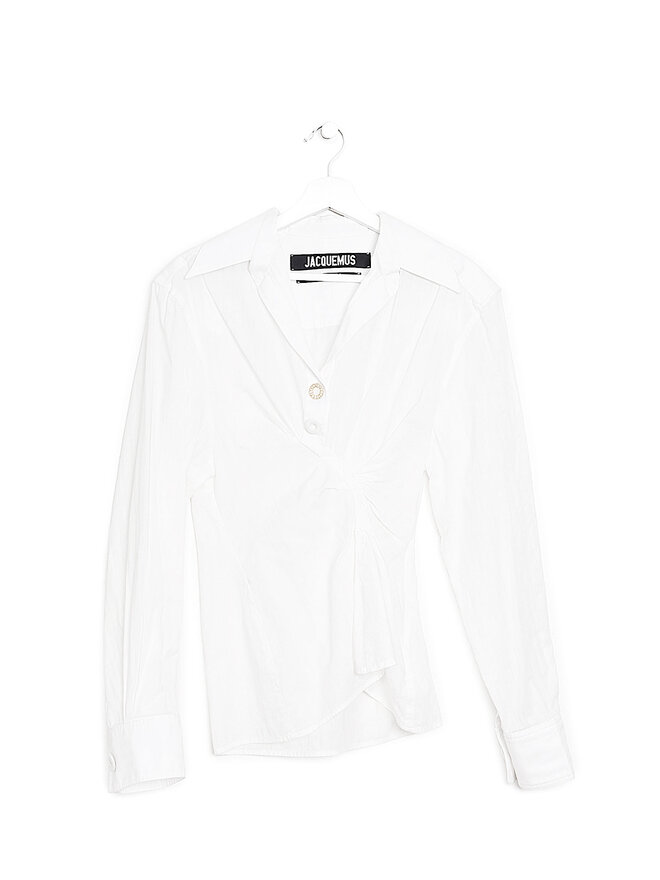 JACQUEMUS Chemise La Bomba à Devant Plissé JACQUEMUS Chemise La Bomba à Devant Plissé