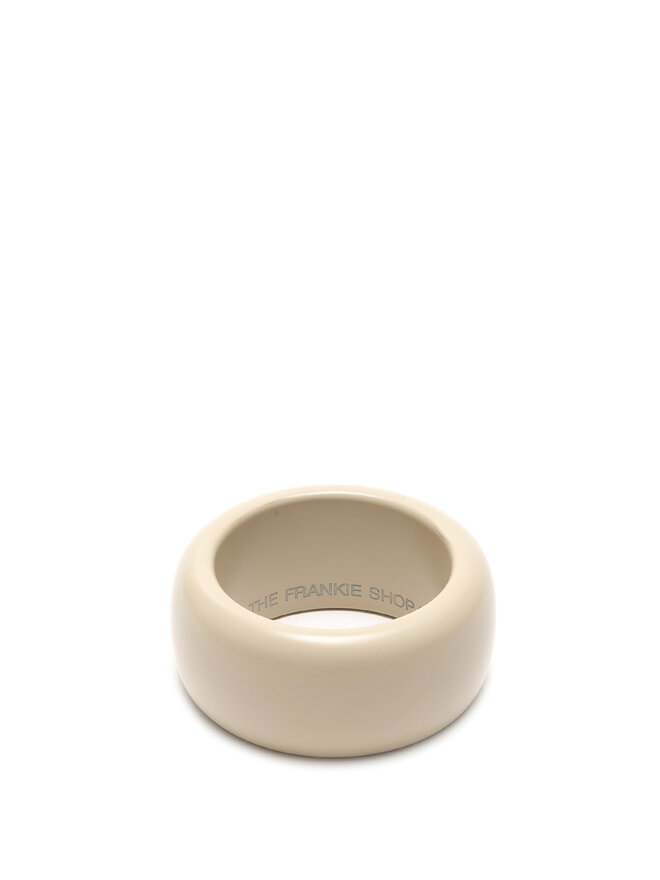 The Frankie Shop Glossy Beige Bangle
