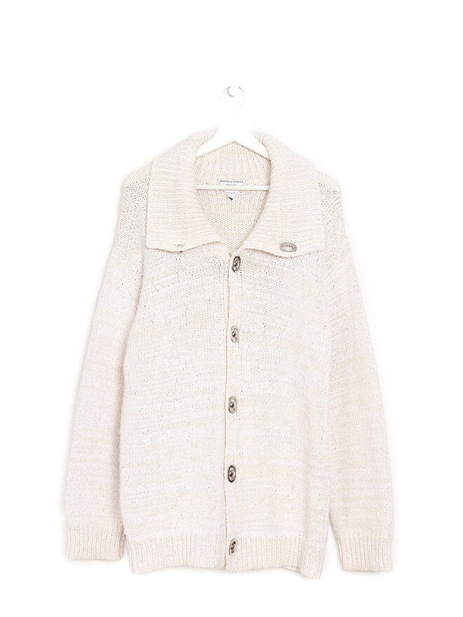 BOTTEGA VENETA Oversized Collar Knit Cardigan