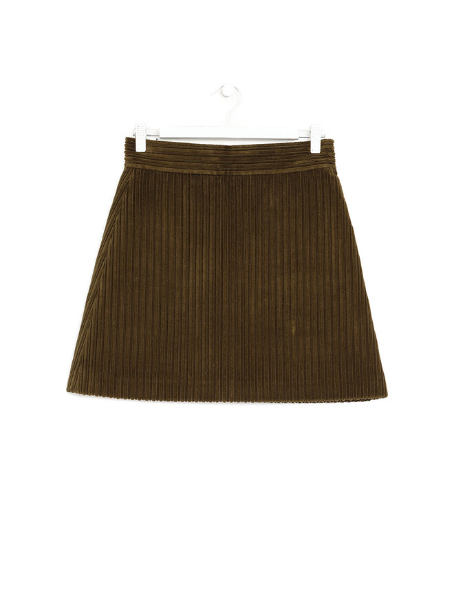 MIU MIU Olive Corduroy Miniskirt