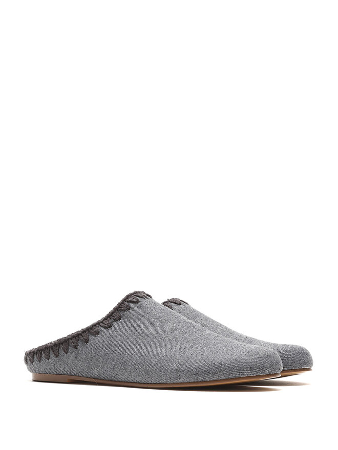 mou Summer Mule Felt Slippers