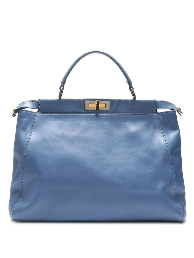 FENDI Peekaboo Large Leather Tote Bag