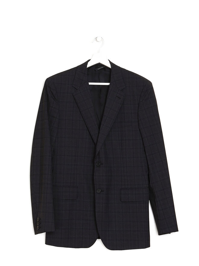 PRADA Checked Notch Lapel Blazer