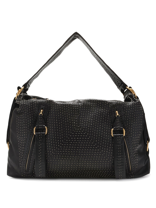 LOEWE Lambskin Overstitch Shoulder Bag