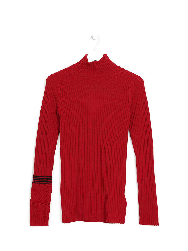 Y's High Neck Wool Sweater