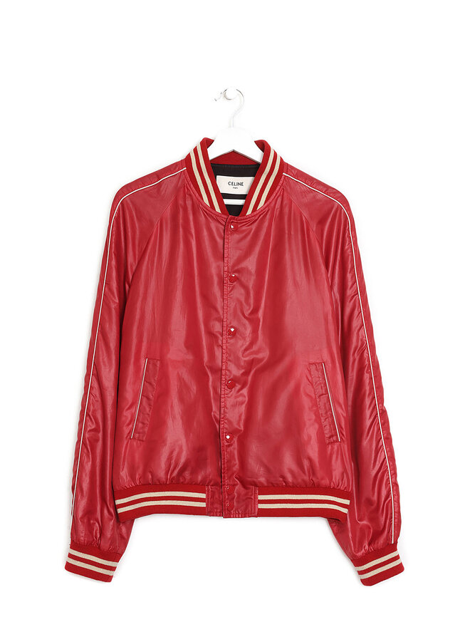CELINE Veste Bomber Rouge