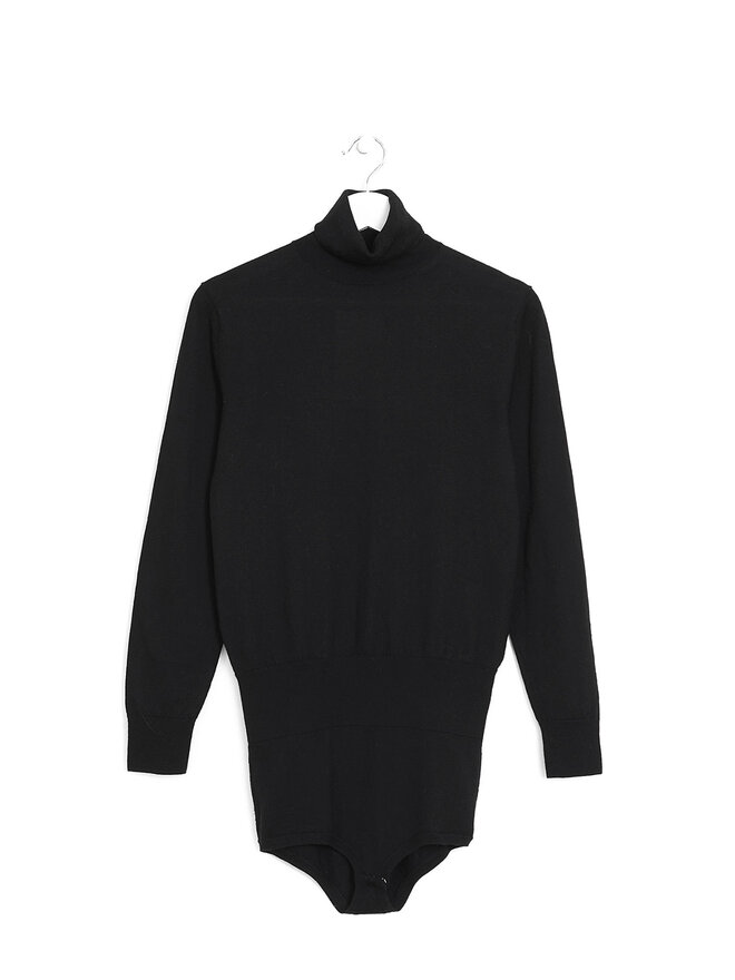 DRIES VAN NOTEN Body Pull en Laine Mérinos à Col Roulé