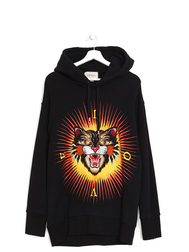 GUCCI Hoodie Graphique Chat GUCCI Hoodie Graphique Chat