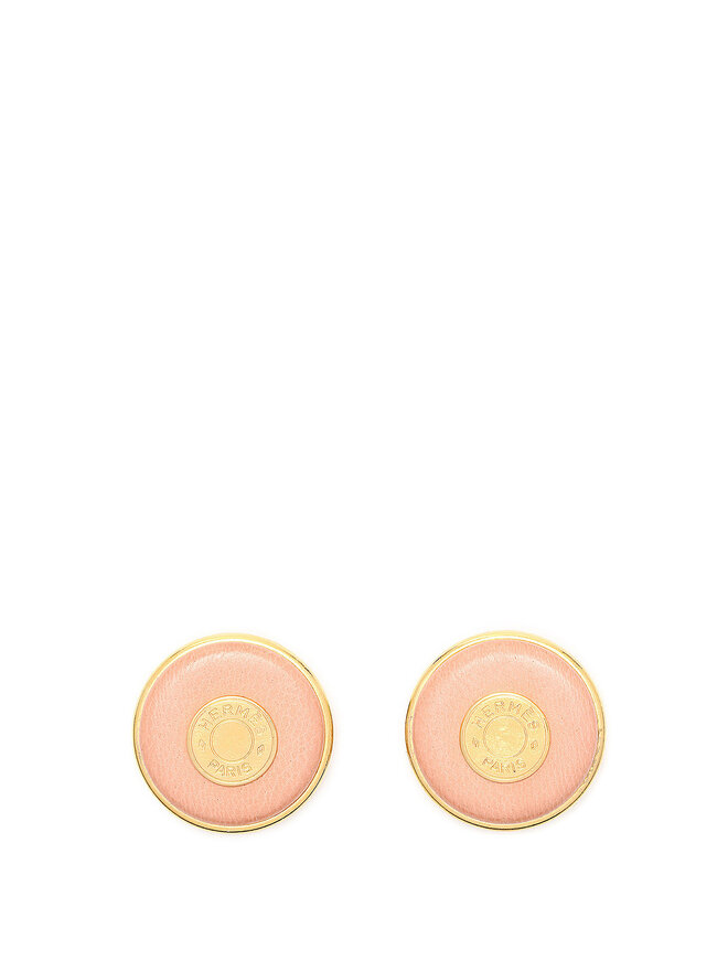 HERMÈS Boucles d'oreilles à clip Clou de Selle HERMÈS Boucles d'oreilles à clip Clou de Selle
