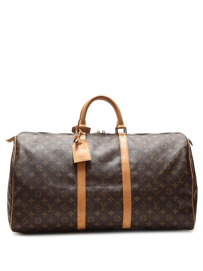 LOUIS VUITTON Keepall 55 Monogram Travel Bag