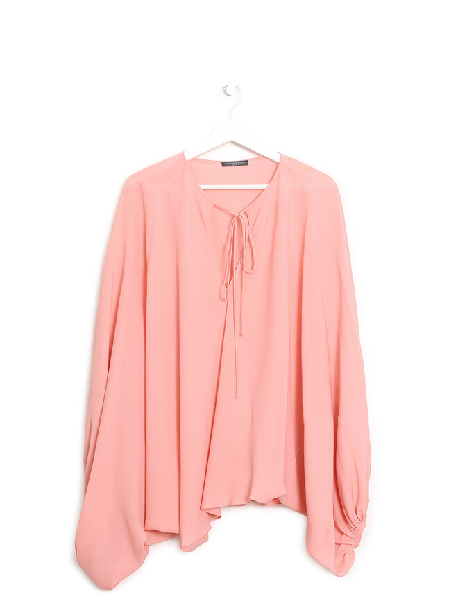 Alexander McQueen Blouse en Soie Plissée Alexander McQueen Blouse en Soie Plissée