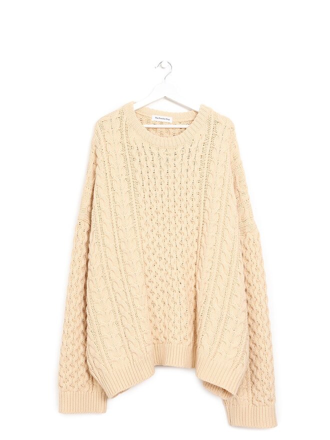 The Frankie Shop Oversized Cable Knit Sweater