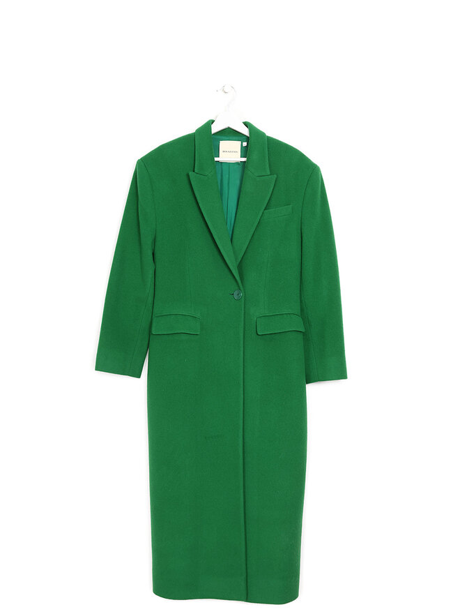 Bouguessa Green Wool Coat