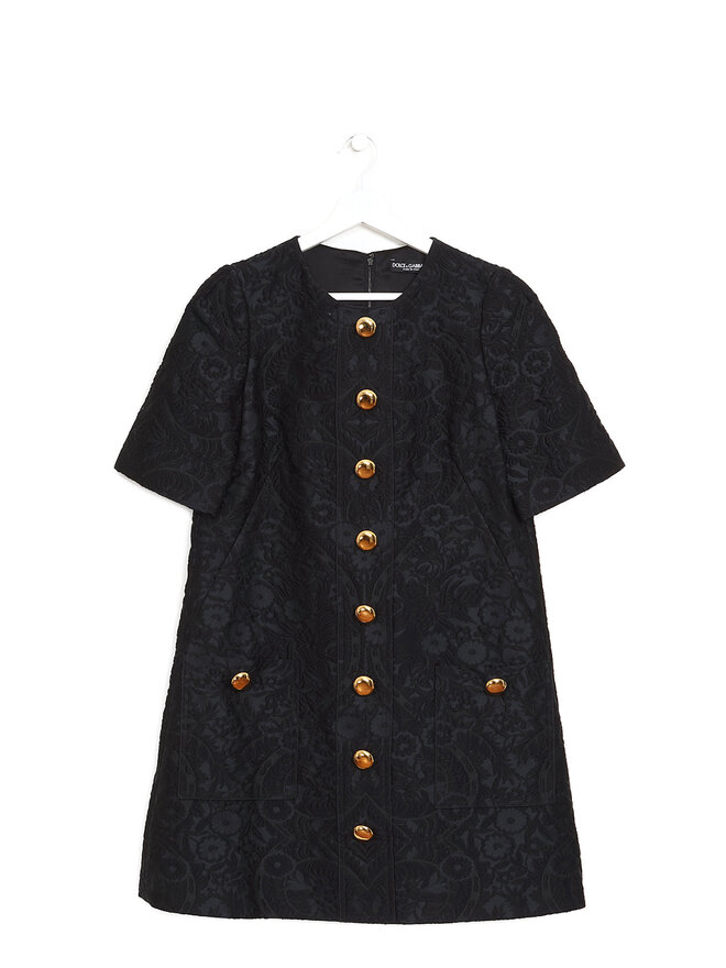 Dolce & Gabbana Floral Jacquard Midi Dress