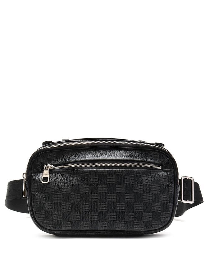 LOUIS VUITTON Damier Graphite Ambler Waist Bag PM