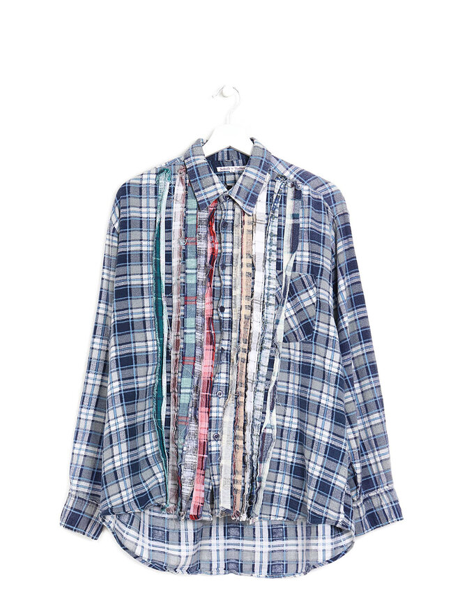 Rebuild by Needles Multicolor Patchwork Flannel Shirt