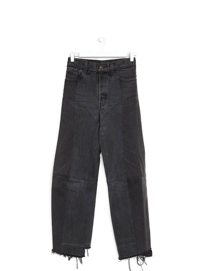 VETEMENTS Deconstructed Cropped Denim Jeans