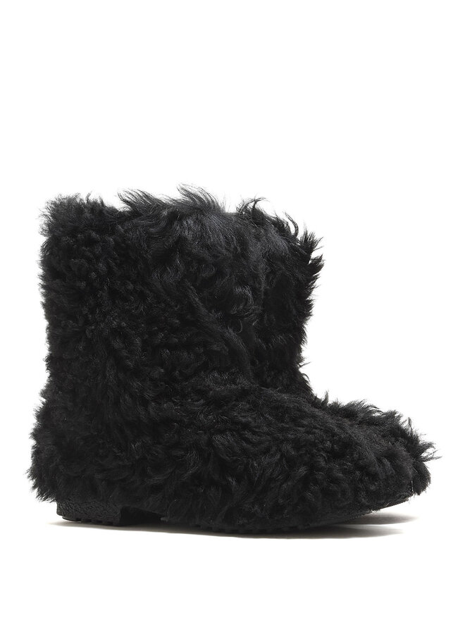 SAINT LAURENT Bottines en cuir retourné à enfiler