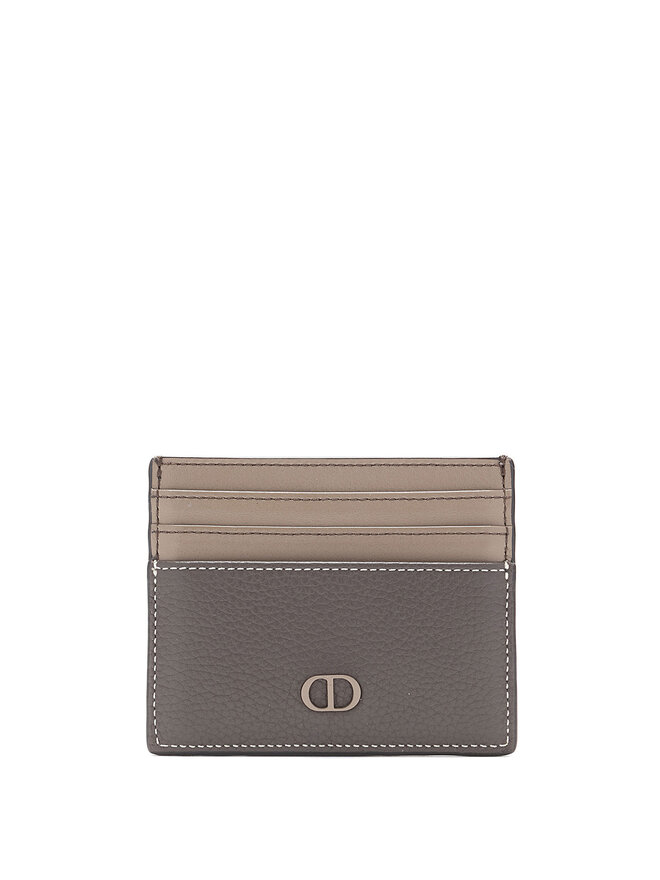 DIOR Porte-cartes en cuir grainé