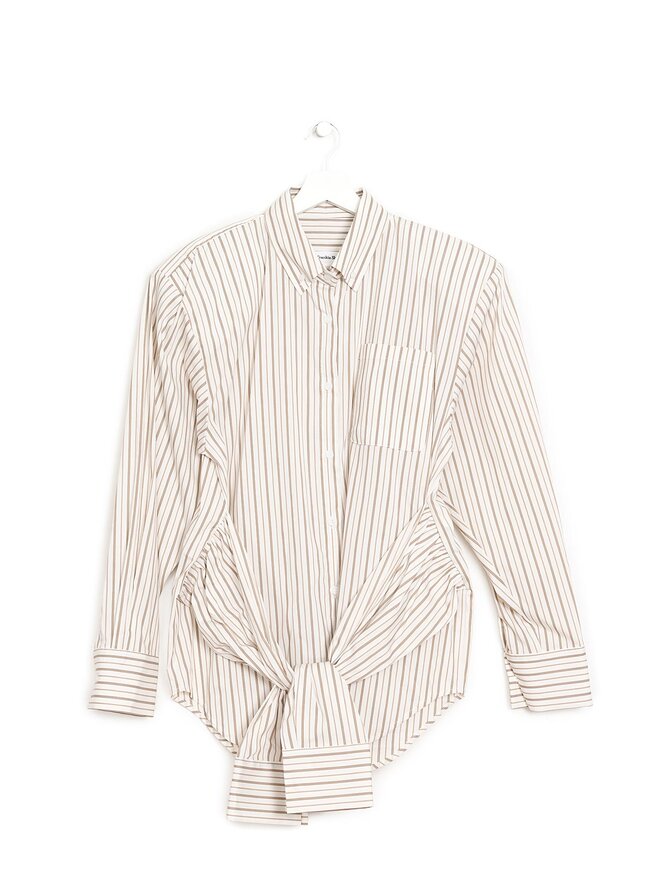 The Frankie Shop Chemise matelassée à rayures Heaton