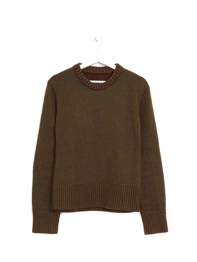 Maison Margiela Olive Crew Neck Sweater