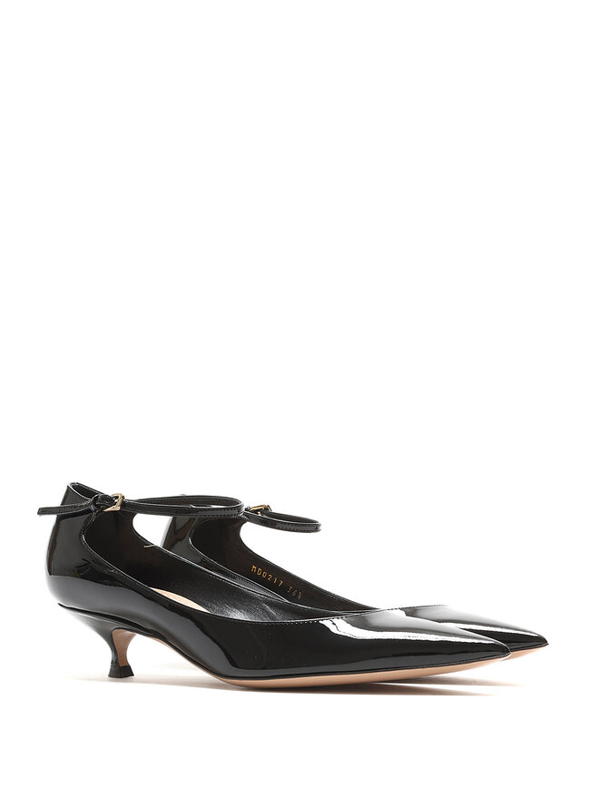 Christian Dior Escarpins en cuir verni à bout pointu