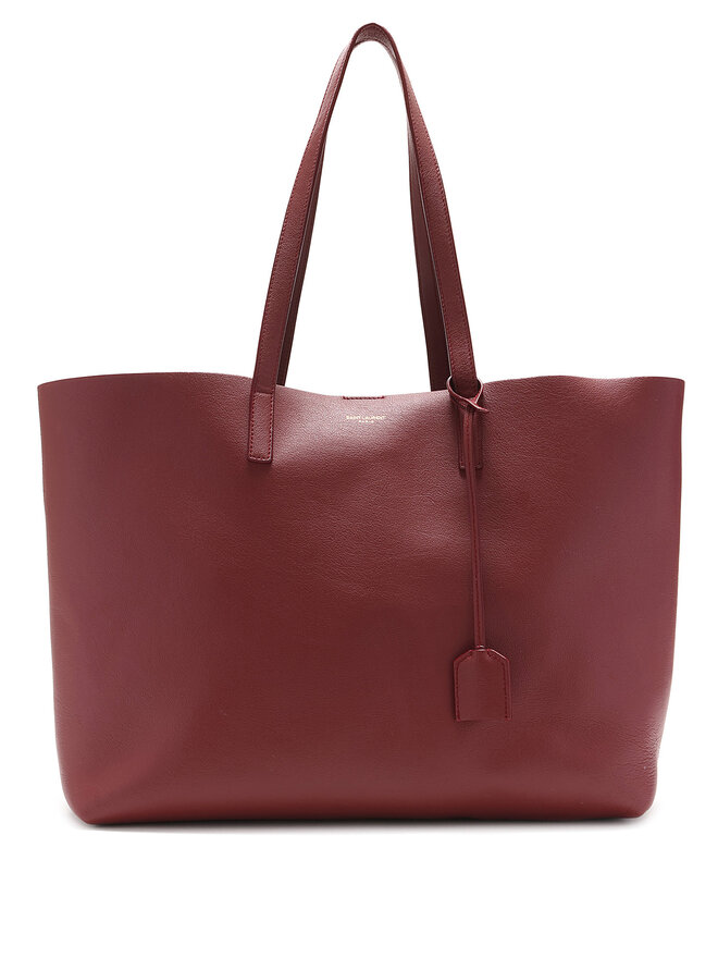 SAINT LAURENT East West Leather Tote Bag