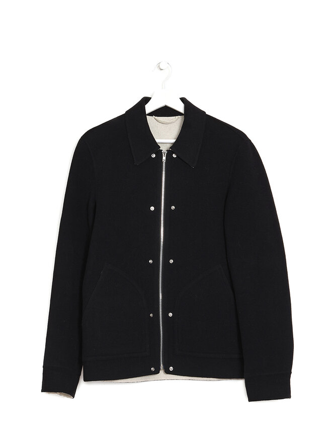 HELMUT LANG Veste en Laine à Motif Graphique