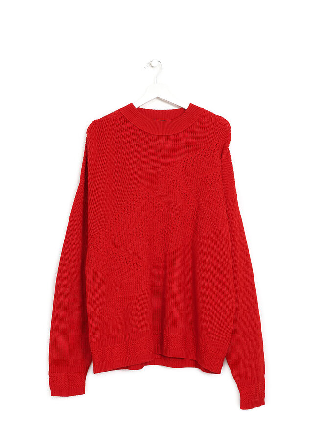 VERSACE Pull en Laine Côtelée La Greca